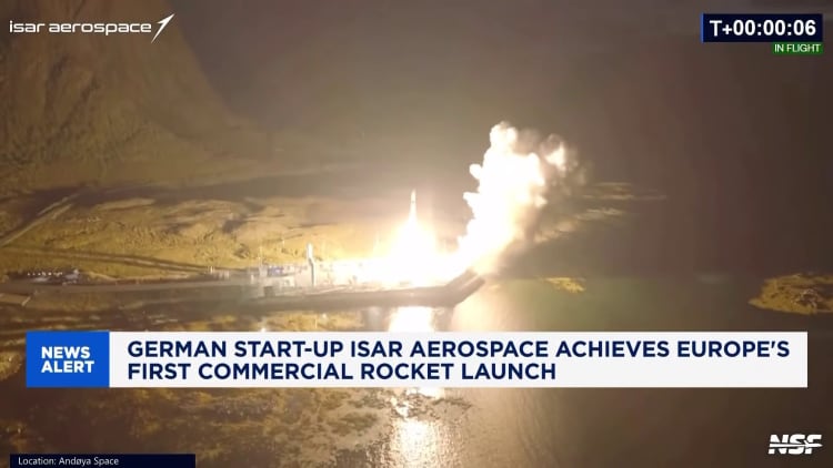 航天图片资料 · Isar Aerospace makes history with Europe's first commercial rocket launch