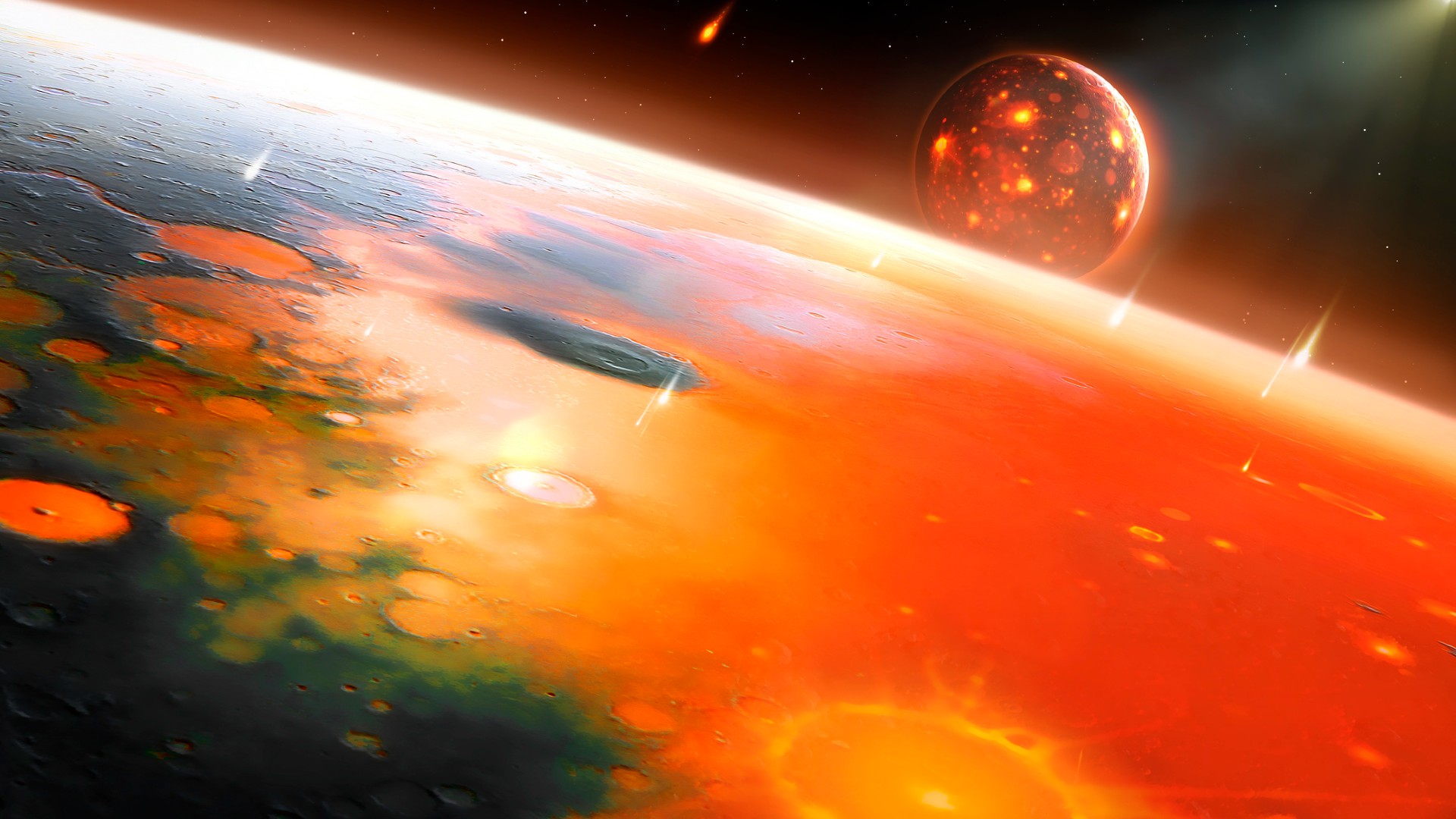 航天图片资料 · an ocean of magma on the moon