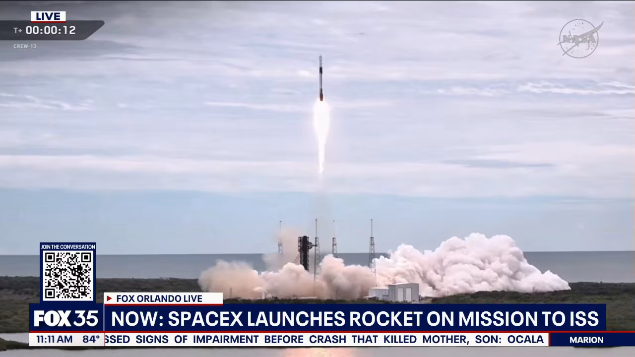 航天图片资料 · NASA, SpaceX launch Crew-13 to International Space Station