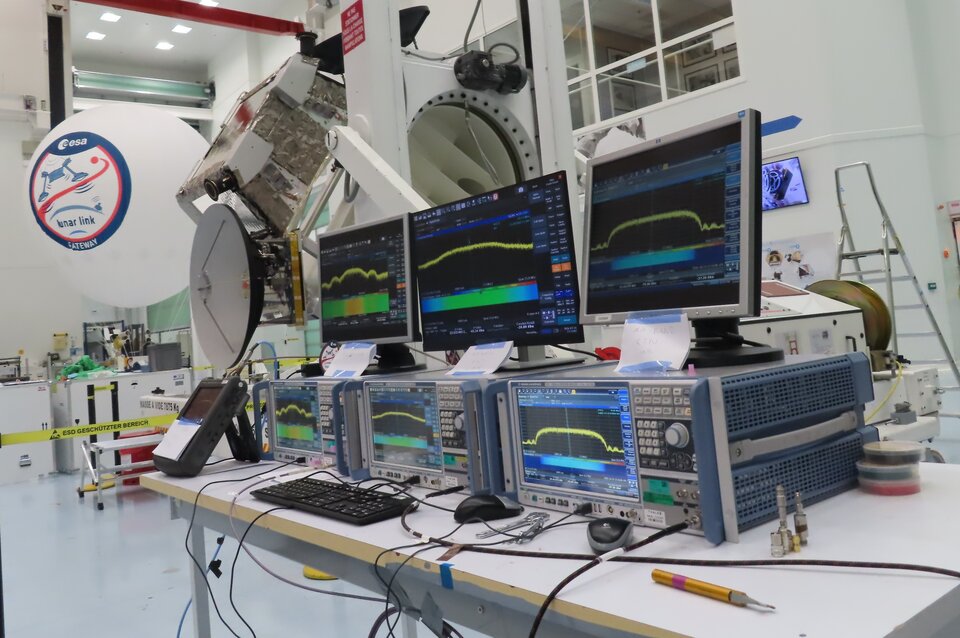 航天图片资料 · A successful end-to-end communications demonstration between Lunar Link and a simulated user on the Moon