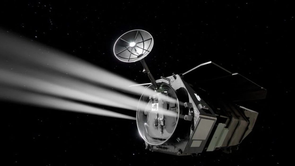航天图片资料 · An artist's rendering of Nancy Grace Roman Space Telescope propelling through space