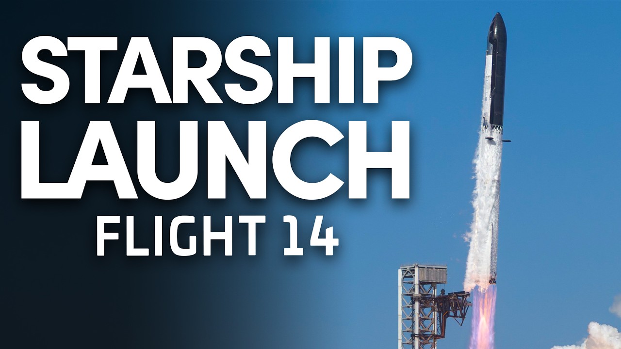 航天图片资料 · SpaceX Starship Flight 14 - Launch & Booster Splashdown - LAUNCH STREAM - YouTube
