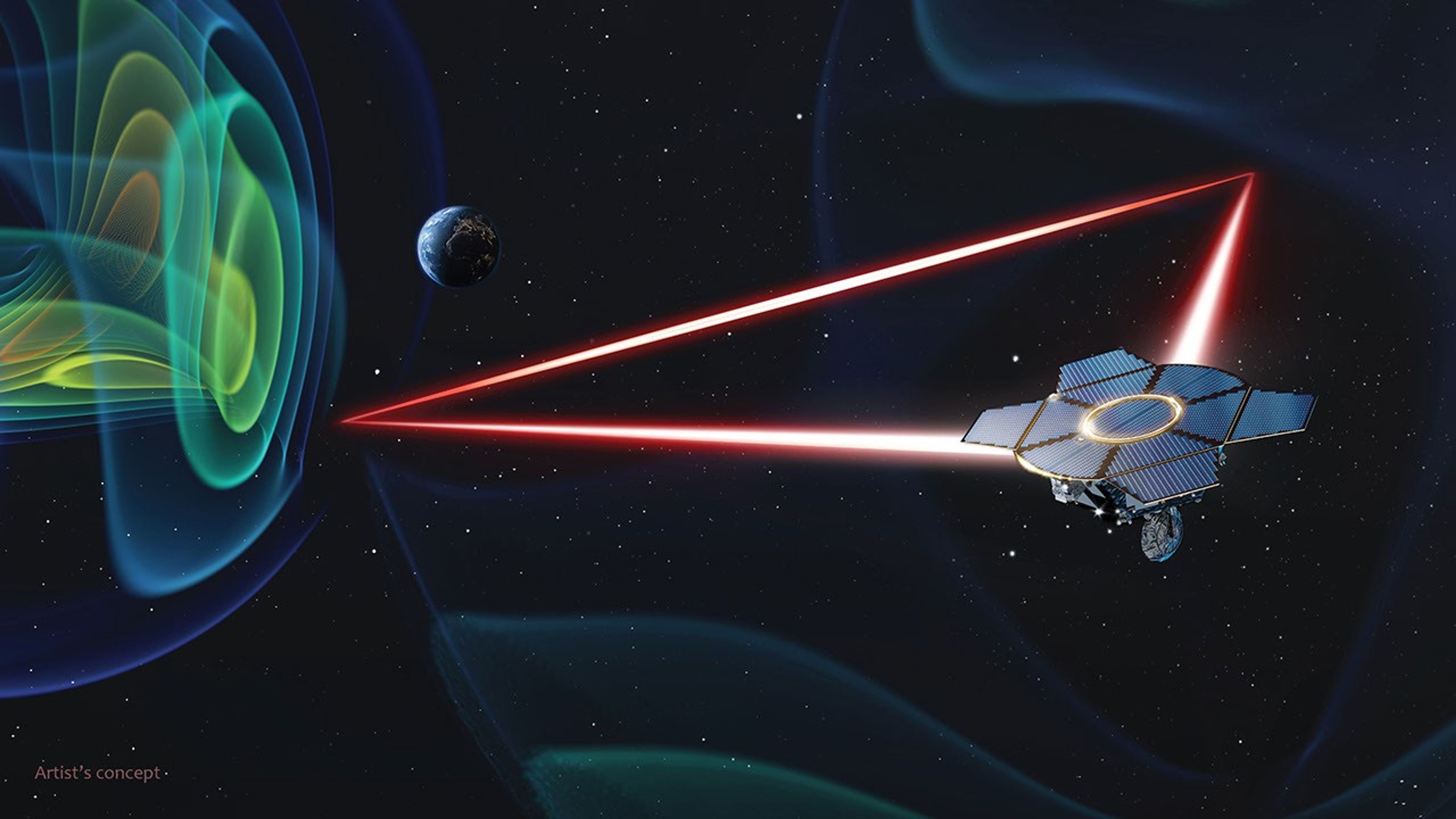 航天图片资料 · Artist’s concept of the LISA constellation