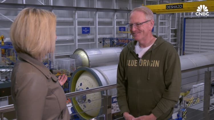 航天图片资料 · Blue Origin CEO talks to CNBC's Morgan Brennan on the eve of the company's New Glenn rocket launch