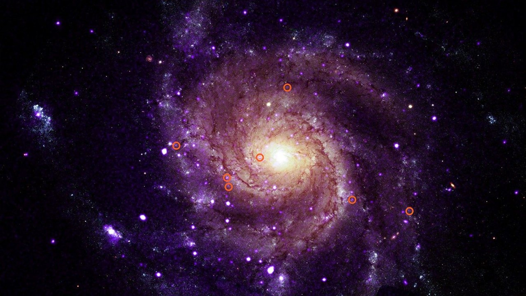 航天图片资料 · a spiral of light on a black, starry background