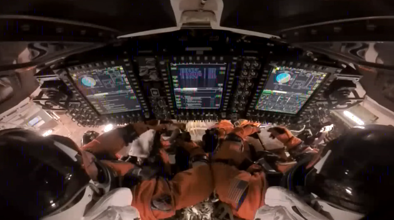 航天图片资料 · The Artemis II Crew - NASA astronauts Reid Wiseman, Victor Glover, Christina Koch and CSA (Canadian Space Agency) astronaut Jeremy Hansen are preparing for re-entry aboard the Orion spacecraft.