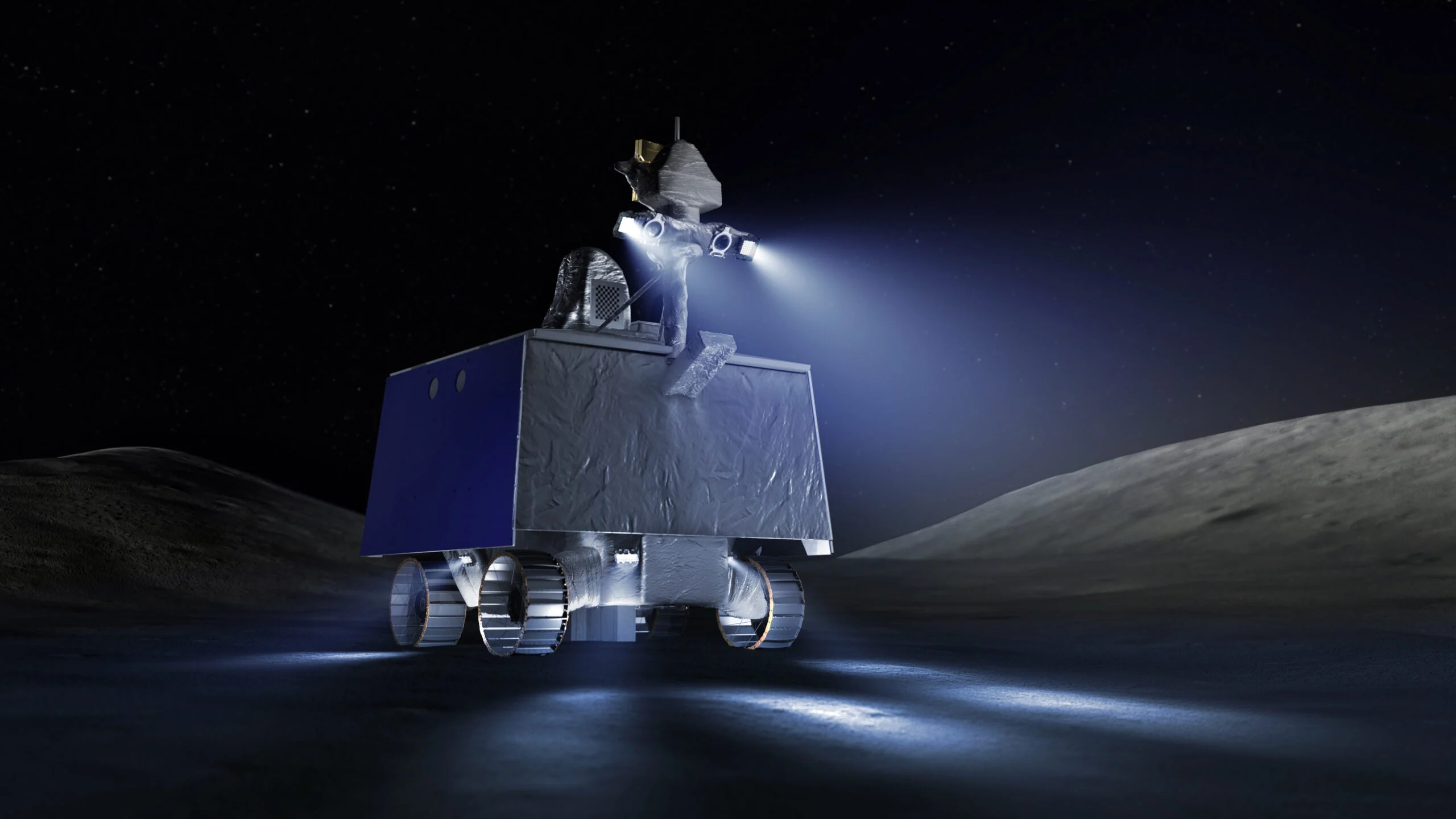 航天图片资料 · An artist's conception of the Viper lunar rover on the moon.