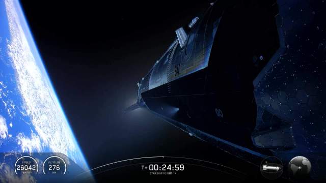 航天图片资料 · SpaceX星舰首次入轨成功，部署26颗V3卫星