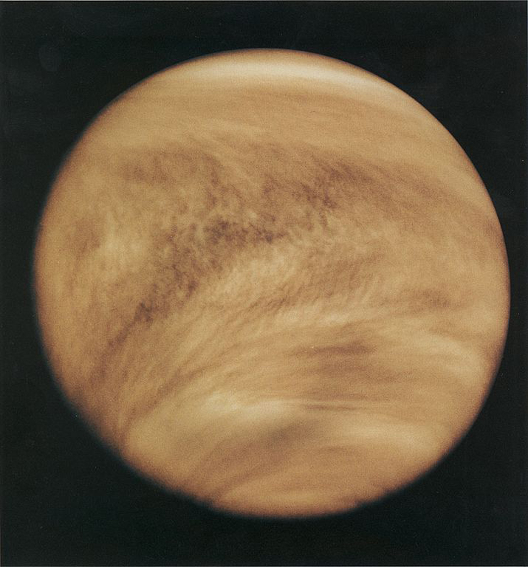 航天图片资料 · Venus in ultraviolet light, as seen by NASA's Pioneer-Venus Orbiter in 1979.